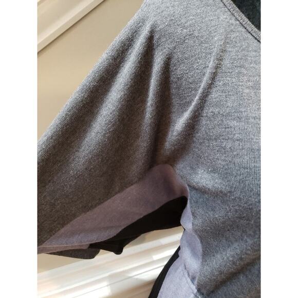 Delirious Dress Women 3X Gray Knit Short Sleeve Tie Waist Pocket Lounge - Picture 8 of 13